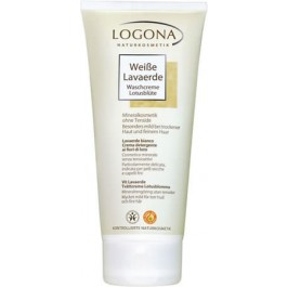 Logona Weiße Lavaerde Waschcreme Lotusblüte