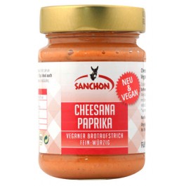 Sanchon Cheesana Paprika Veganer Brotaufstrich