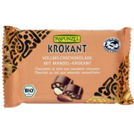 Rapunzel Vollmilchschokolade Cristallino Krokant 100g
