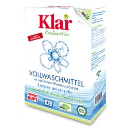 Klar Vollwaschmittel EcoSensitive mit natürlichem Waschnuss-Extrakt