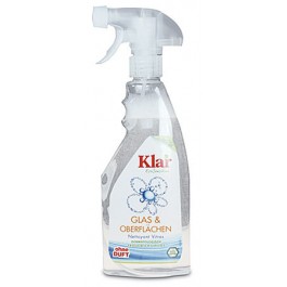 Klar Glas- und Oberflächenreiniger mit Sprayer