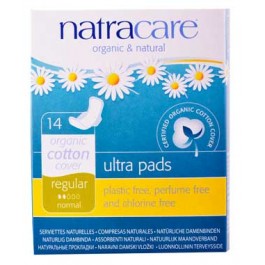 Natracare Ultra Normale Damenbinden mit Flügeln 