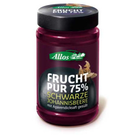 Allos Frucht Pur 75% Schwarze Johannisbeere 