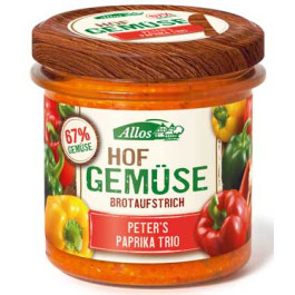 Allos Hofgemüse Peter´s Paprika Trio Gourmet Pastete 