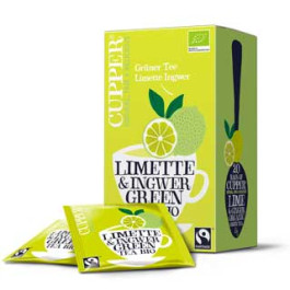 CUPPER Grüner Tee Limette & Ingwer 35g 20 Beutel