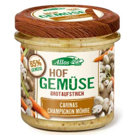 Allos Hofgemüse Carinas Champignon Möhre Brotaufstrich 