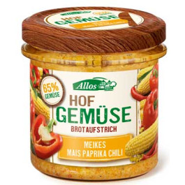 Allos Hofgemüse Meikes Mais Paprika Chili Brotaufstrich 