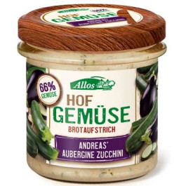 Allos Hofgemüse Andreas Aubergine Zucchini Brotaufstrich 
