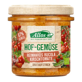 Allos Hofgemüse Reinhards Rucola Kirschtomate Brotaufstrich 135g