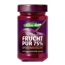 Allos Frucht Pur 75% Aufstrich Amarenakirsche 200g