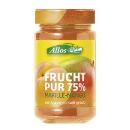 Allos Frucht Pur 75% Aufstrich Aprikose-Mango 200g