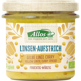 Allos Linsenaufstrich Gelbe Linsen Curry 140g