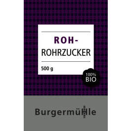 Burgermühle Roh-Rohrzucker hell 500g