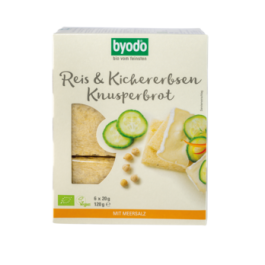Byodo Reis und Kichererbsen Knusperbrot 6x20g