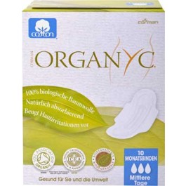 Organyc Damenbinden mit Flügeln