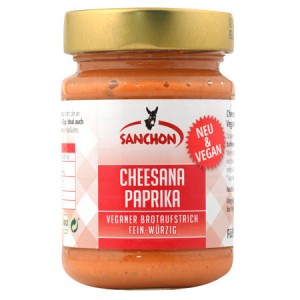 Sanchon Cheesana Paprika Veganer Brotaufstrich